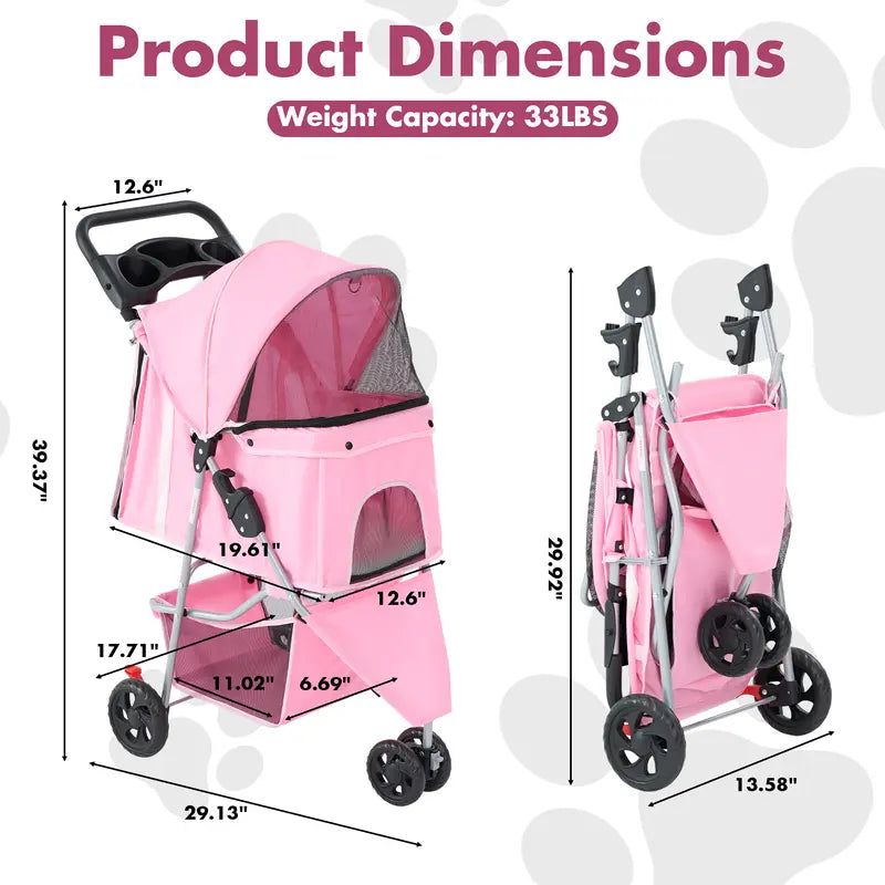 Foldable Dog Stroller