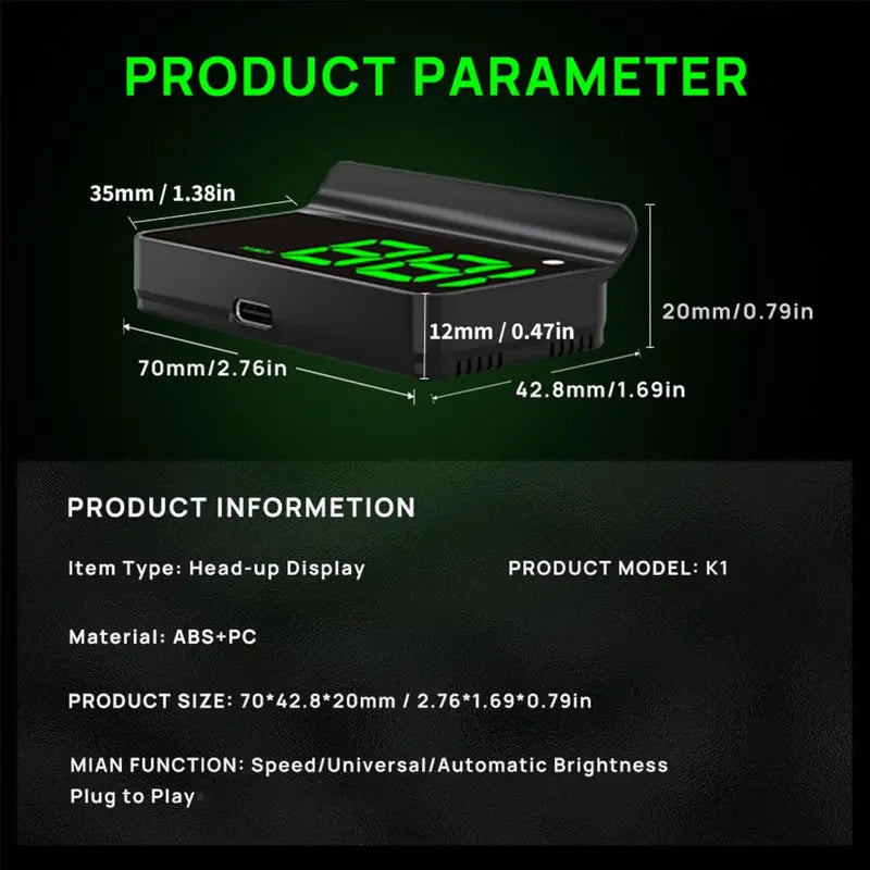 Display Car Speedometer