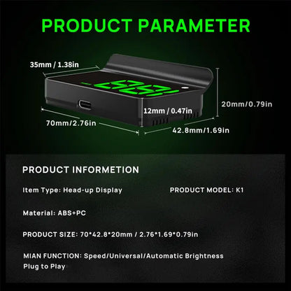 Display Car Speedometer