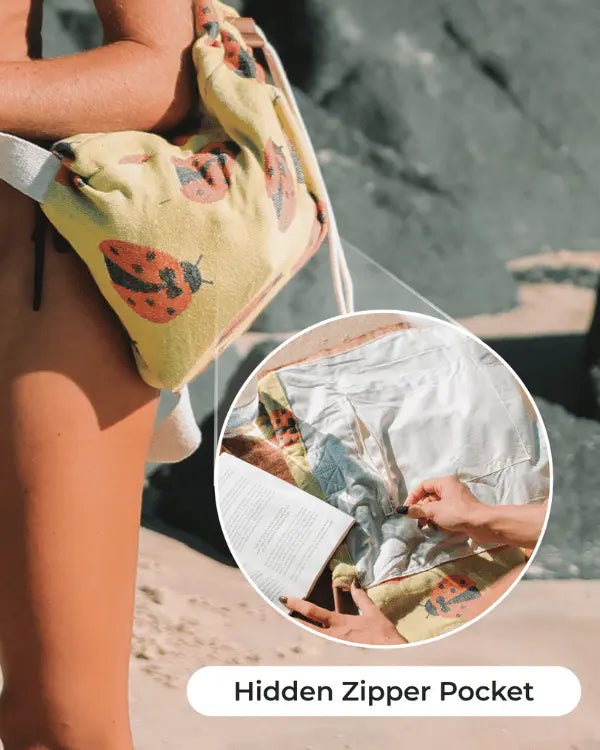 Sand-Free Beach Towel Bag