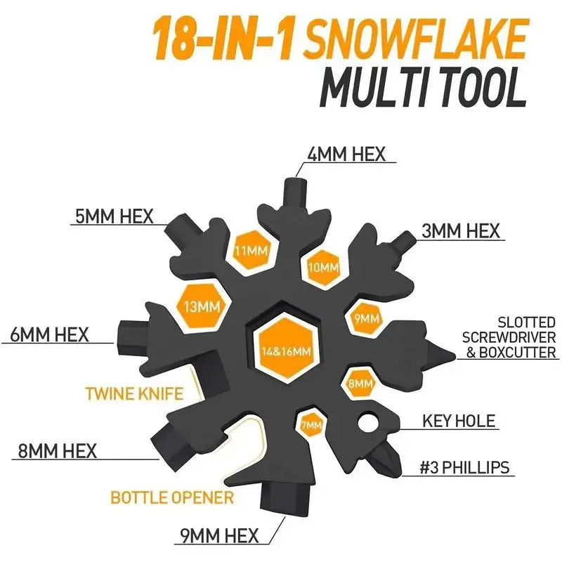 18 in 1 Snowflake Tool