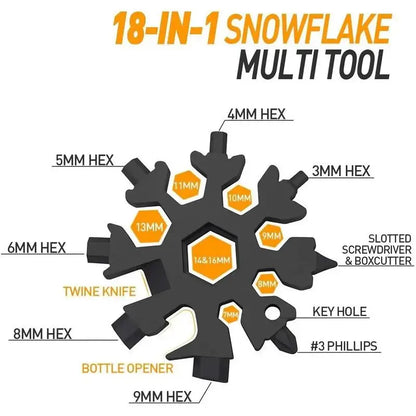 18 in 1 Snowflake Tool