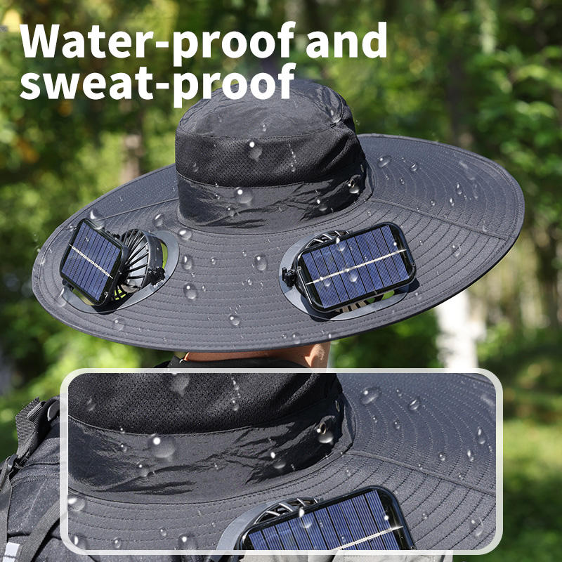 Misting Solar Fan Hat