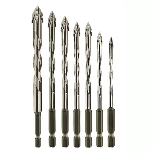 Powerful Four-Edged Drill Bit Set