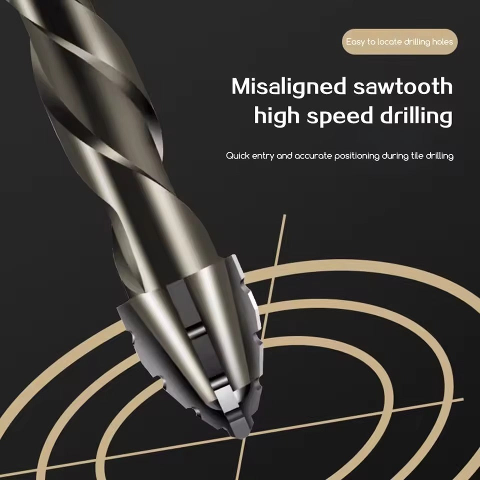 Powerful Four-Edged Drill Bit Set