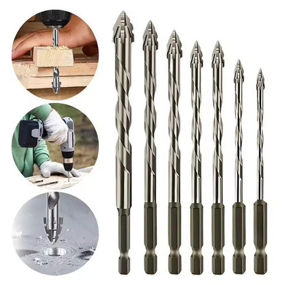 Powerful Four-Edged Drill Bit Set
