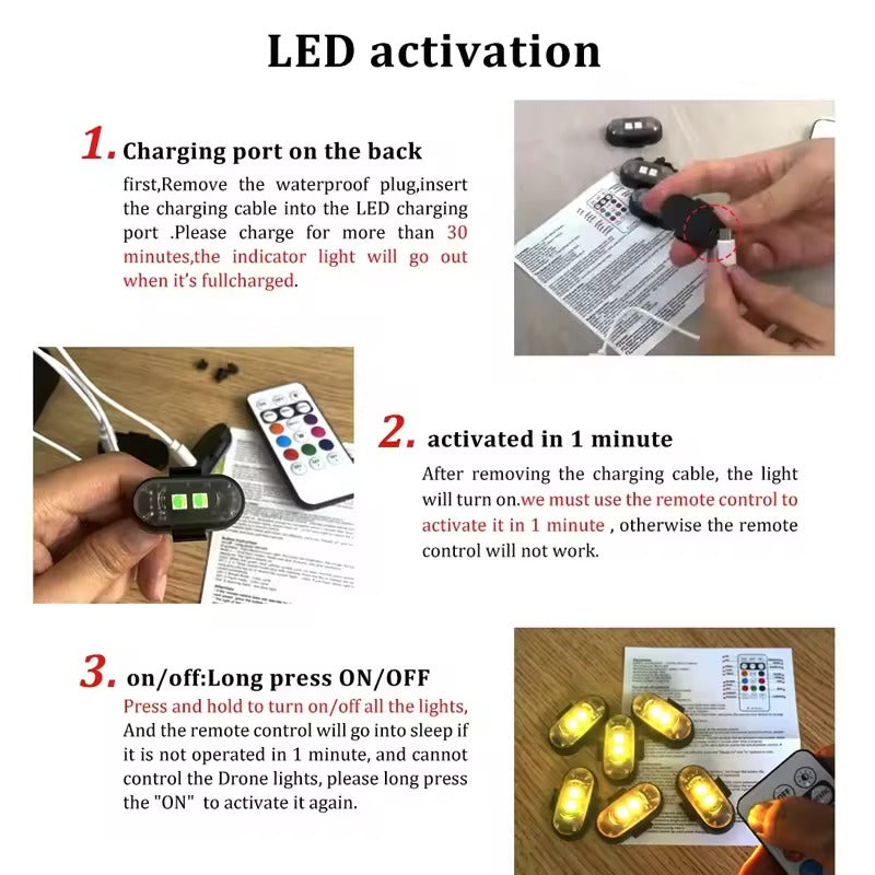 Wireless LED Strobe Lights