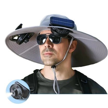 Misting Solar Fan Hat