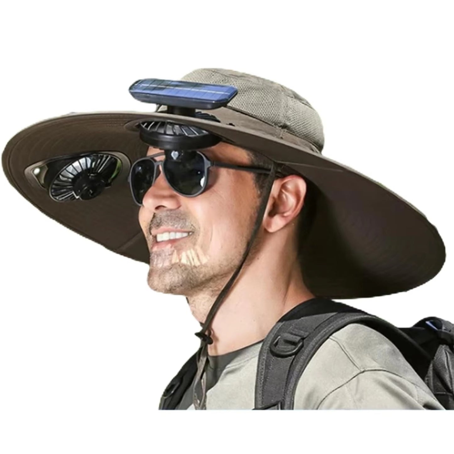 Misting Solar Fan Hat